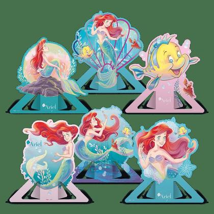 Imagem de 6 Display de mesa Decoração Ariel Festa Pequena sereia anive