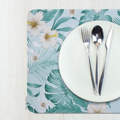 Imagem de 6 Jogo Americano Botânica Vd Impermeável Pvc 6 Lugares