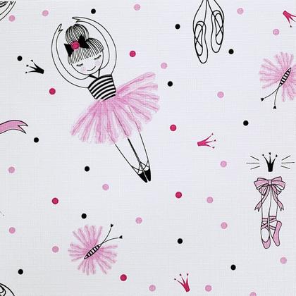 Imagem de 6 Jogo Americano Infantil Redondo PVC Mesa Posta Bailarina