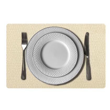 Imagem de 6 Jogo Americano Mesa Posta Luxo Impermeável Pvc Plh Bgc
