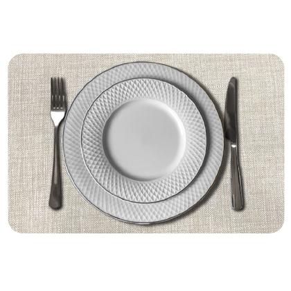 Imagem de 6 Jogo Americano Napoli Bege Impermeável Pvc