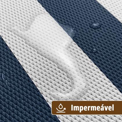 Imagem de 6 Jogo Americano Navy Alto Padrão Impermeável Redondo Br Az