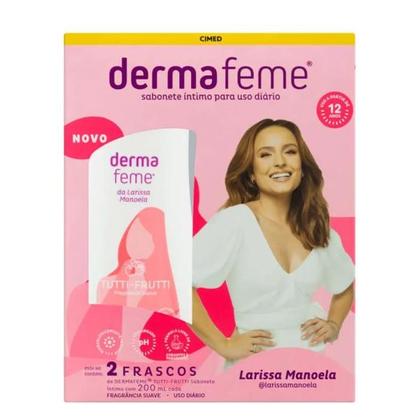 Imagem de 6 Kits Sabonetes Intimo Dermafeme Tutti-Frutti  Cimed