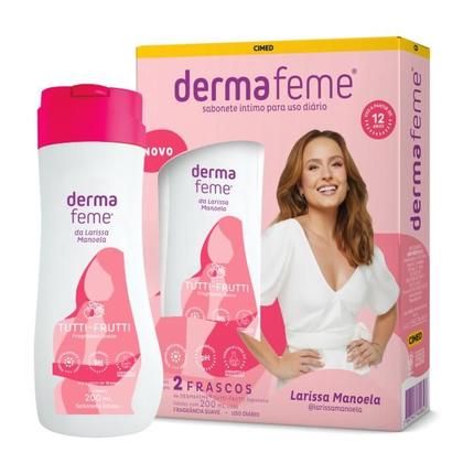 Imagem de 6 Kits Sabonetes Intimo Dermafeme Tutti-Frutti  Cimed