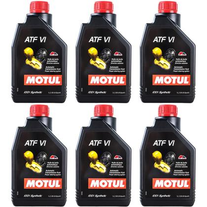 Imagem de 6 Litros Óleo Lubrificante Para Câmbio Automatico Motul Atf VI 100% Sintético