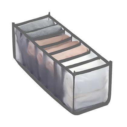 Imagem de 6 Organizador De Gaveta 35x32x10 - 7 Divisórias Dobrável Guarda Peças Intimas Sutiã Meias Colmeia