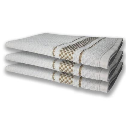 Imagem de 6 Panos De Prato Atoalhado Felpudo 370g/m² Premium Marrom