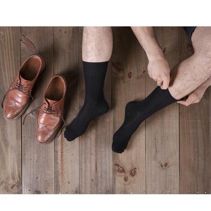 Imagem de 6 Pares de Meia Social Poliamida Adulto Masculino