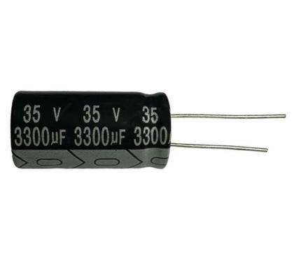 Imagem de 6 PÇS - CAPACITOR ELETROLITICO 3300X35V - 3300UF X 35V 105º