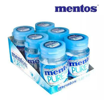Imagem de 6 Potes Goma de Mascar Mentos Sem Açúcar Display