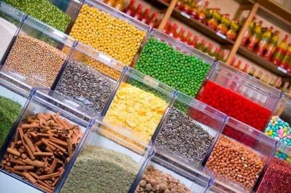 Imagem de 6 Potes Quadrado Com Tampa 5l Em Cristal Ps + 6 Conchas