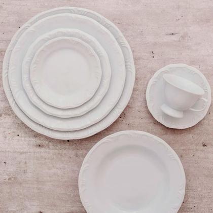 Imagem de 6 Pratos De Sobremesa Porcelana Schmidt 19cm Pomerode 1a Linha