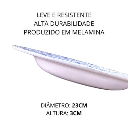 Imagem de 6 Pratos Fundo em Melamina Buffet Restaurante 23cm