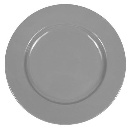 Imagem de 6 Pratos Raso 25cm em Melamina Premium para Refeição Buffet