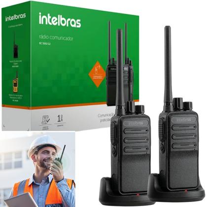 Imagem de 6 Rádios Comunicadores Intelbras Rc3002 UHF Longo Alcance Até 20km