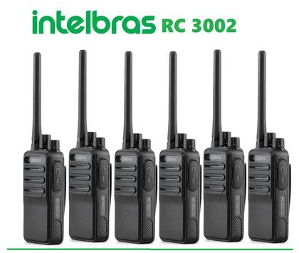 Imagem de 6 Rádios Comunicadores Intelbras Rc3002 UHF Longo Alcance Até 20km