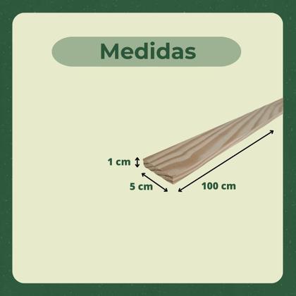 Imagem de 6 Ripas/Sarrafos de 1x5x100 cm Madeira de Pinus