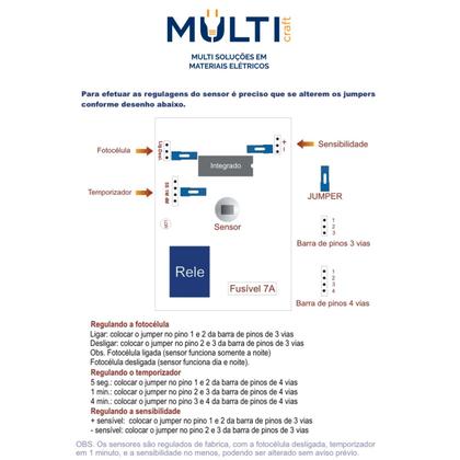 Imagem de 6 Sensor De Presença Externo Multicraft MPL18 Bivolt Sob
