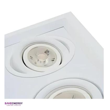 Imagem de 6 Spot Embutido Recuado PAR20 + 4 Lâmpada LED 6W 3000K E27