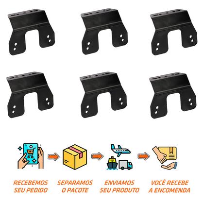 Imagem de 6 Suportes para Lanterna Lateral Carreta