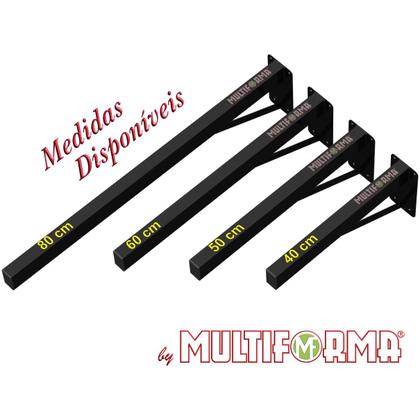 Imagem de 6 suportes pia parafusar bancada aparador 50 cm preto