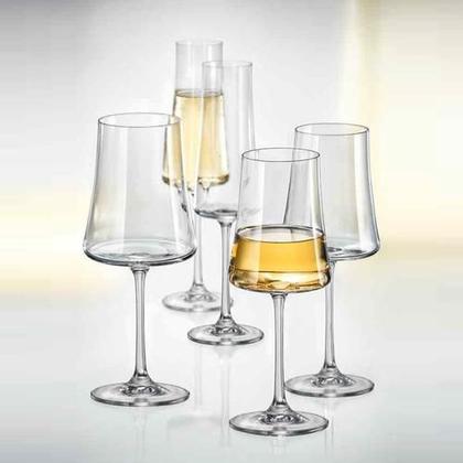 Imagem de 6 Taças De Cristal Vinho Branco 360ml Linha Xtra Bohemia
