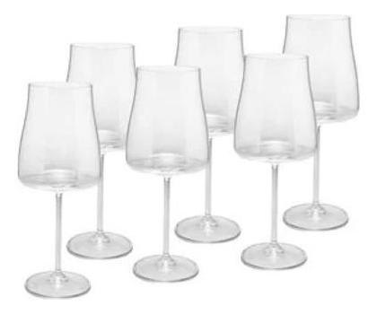 Imagem de 6 Taças Vinho Cristal Titanium 400ml Bohemia