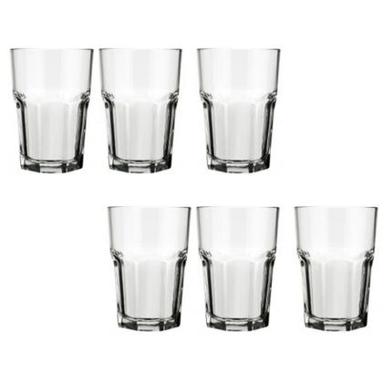 Imagem de 6 Un Copo Vidro Suco Agua 200ml Bristol Cristal Luxo Nadir