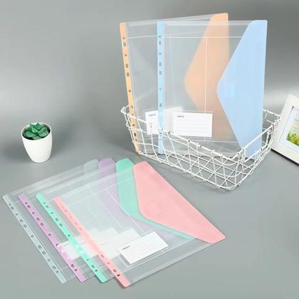 Imagem de 6 Un. Envelope Plástico Divisória Fichário Pasta Acessórios