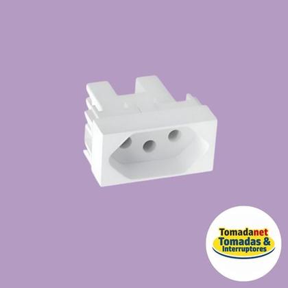 Imagem de 6 Un Módulo Tomada 2p+t 20a/250v Fame Elegance Branco
