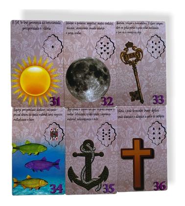 Imagem de 6 Unid Baralho Tarot Cigano Para Iniciantes 36 Cartas Explic