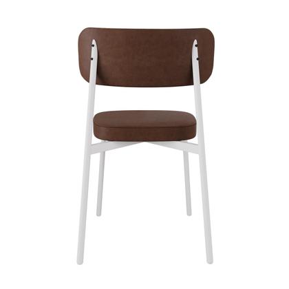 Imagem de 6 Unidades Cadeira Alloa fixa C/4 Pés 50 X 44,7 X 83,8 cm Pés Brancos