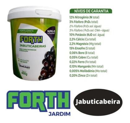 Imagem de 6 Unidades Fertilizante Adubo Forth Jabuticabeiras 400g Jabuticabeira