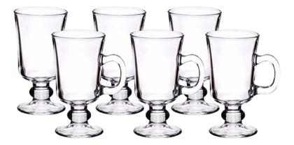Imagem de 6 Xícaras Caneca Taça Café Cappuccino Dolce Gusto 250ml Cor Transparente Cofee