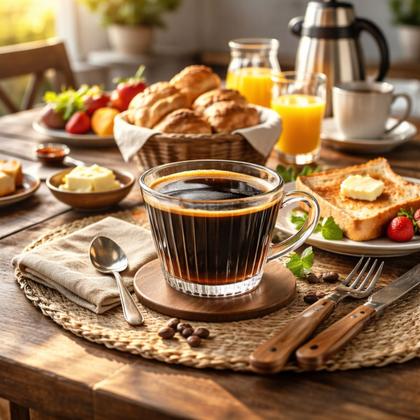 Imagem de 6 Xícaras Vidro Canelado 50ml Café Espresso Elegante