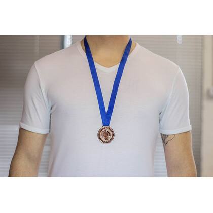 Imagem de 60 Medalhas Baralho Metal 44mm Ouro Prata Bronze