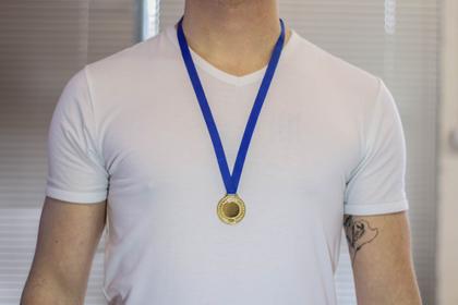 Imagem de 60 Medalhas Metal 35mm Lisa - Ouro Prata Bronze