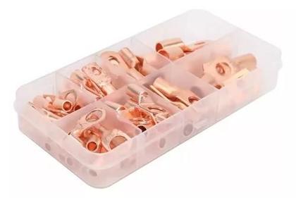 Imagem de 60 Terminal Conector Olhal Compressão Cobre Fio 6 10 16 25mm