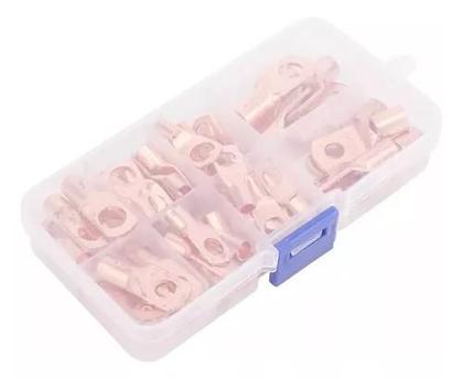 Imagem de 60 Terminal Conector Olhal Compressão Cobre Fio 6 10 16 25mm