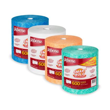 Imagem de 600 Panos Mágico Multiuso 28x40 Perfex Limpeza Reutilizável BRANCO