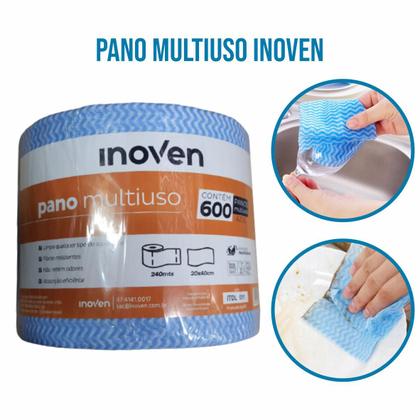 Imagem de 600 Panos Multiuso Luxo Tipo Perfex Mr. Plus 20x40cm Inoven