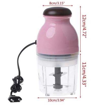 Imagem de 600ml mini moedor de carne elétrico processador alimentos vegetais frutas liquidificador  frutas liquidificador chopper