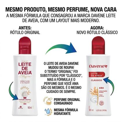 Imagem de 6UN Hidratante Corportal Leite De Aveia 180ML Davene