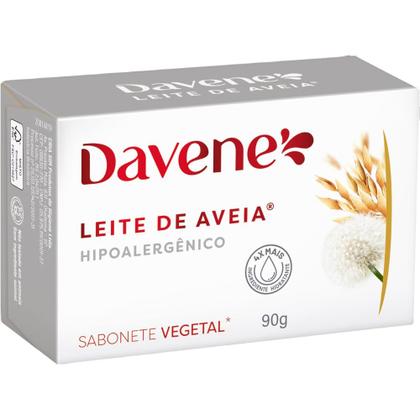 Imagem de 6UN Sabonete Vegetal Leite Aveia Hipoalergenico 90g Davene
