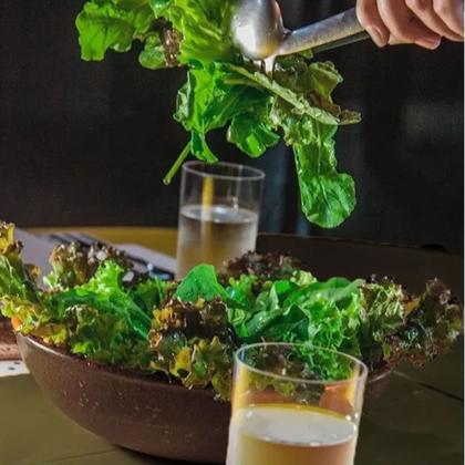 Imagem de 6un Saladeira redonda 2,4lt tigela bowl 25cm Marrom Escuro