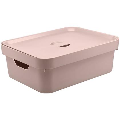 Imagem de 6x Caixa Plastica Multiuso Organizadora 10,5L Ou Cube Rosa