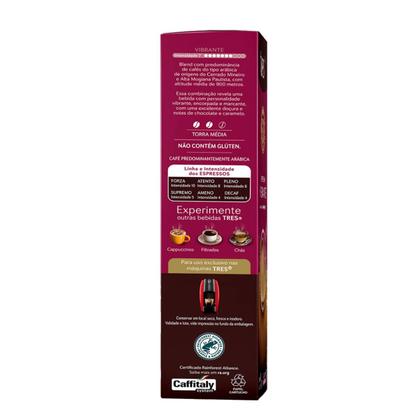 Imagem de 6x Cápsula de Café Tres 3 Corações Espresso Vibrante 10 Unidades