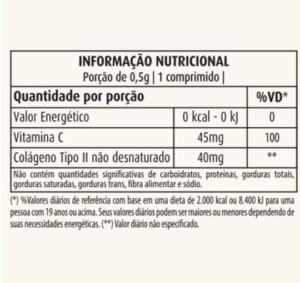 Imagem de 6x Colágeno Tipo 2 + Vitamina C 500mg 60 Comprimidos - ApisNutri
