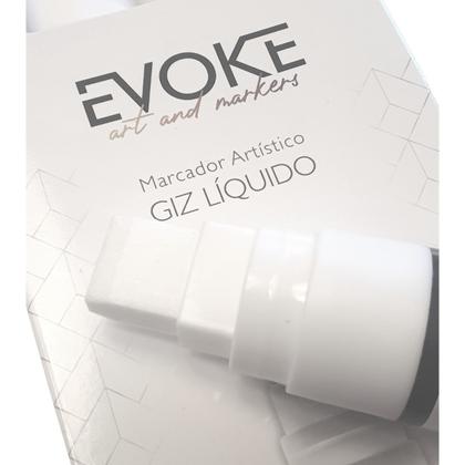 Imagem de 6x Giz Líquido Branco 15mm- 25gr- Brw- Lousa- Vidro- Carro