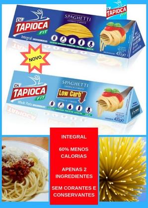 Imagem de 6x Macarrão Low Carb Integral Sem Glúten Di Tapioca Fit 400g